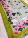 Pichwai Gadwal Pattu Kalmkari Digital Print Saree thumb 3