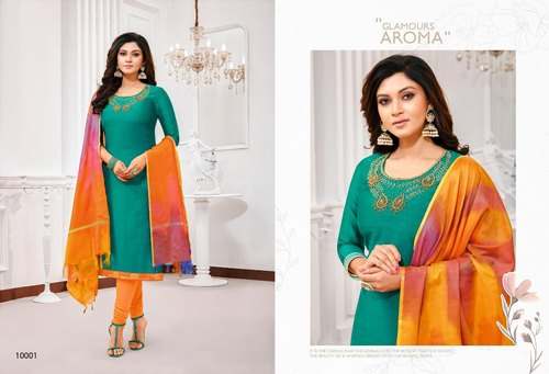 Party Wear Churidar Suit Material
