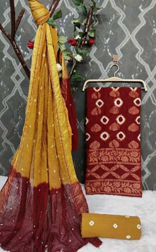 AAMRPALI-3 Cotton Bandhni Dress Materail