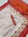 Cochin silk Foil Print saree thumb 1