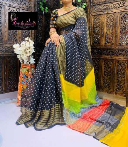 Ladies Chiffon Bandhani Saree by m g fashion