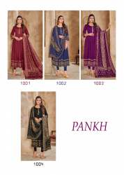 PANKH Designer Long Kurti and Dupatta Set