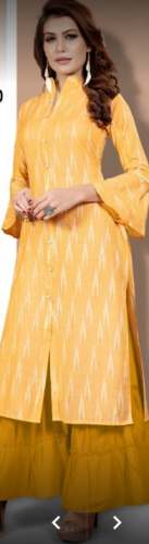 Fancy cambric cotton kurti at wholesale  by Tirupati collection