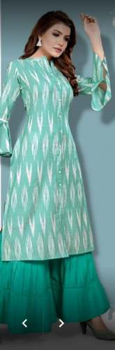 Fancy kurti at wholesale related ladies by Tirupati collection