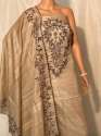 Tussar Silk Handloom Dress Material  thumb 1
