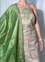 Tussar Silk Handloom Dress Material  thumb 3