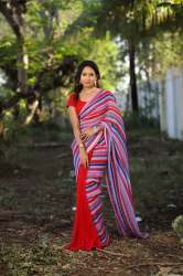 Bollywood Georgette Pleated Saree AB-537 