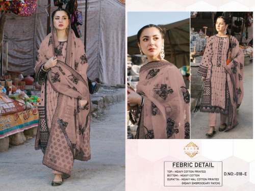 Cotton Embroidered Suit for Ladies