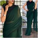 ELINA Stylish Georgette Saree for Ladies thumb 4
