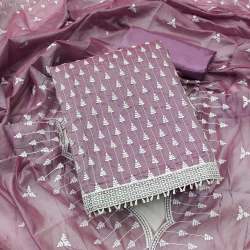 MAN MOHINI Embroidered Dress Material for Ladies 