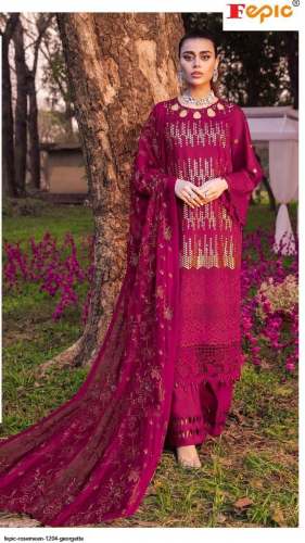 Georgette Pakistani Suit - Fepic Rosemeen 1204 by Fepic