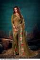 mehendi-color-printed-georgette-saree-apsara-vol5
