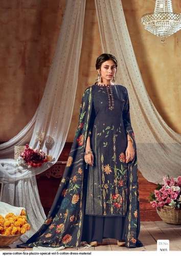 Fiza Palazzo Cotton Dress Vol 5 by Apana Cotton  by Apana Cotton