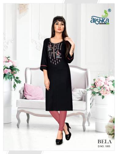 Embroidered Kurti By Bella -Alishka Fashion  by Alishka Fashion