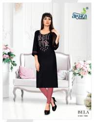 Embroidered Kurti By Bella -Alishka Fashion 