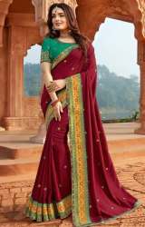 Vishal Prints Silk Cotton Saree 