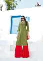  Lovely Heavy Rayon Kurti With Sharara by Parra  thumb 1