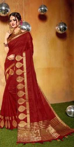 Floral Print Georgette Saree with Running Blouse