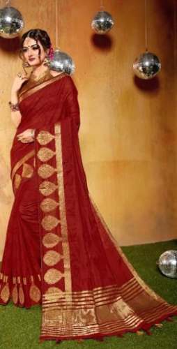 Floral Print Georgette Saree with Running Blouse by Simran Sarees