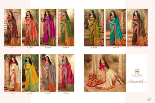 Silk Saree Collection by Pink Lotus Aarna silk by Pink Lotus Creation