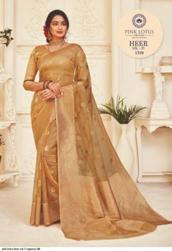 Wedding wear Organza Silk Saree by Heer Vol 1 by Pink Lotus Creation