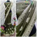 Barfi Satin Silk Saree 2 tone by Gaurik Fashion  thumb 1
