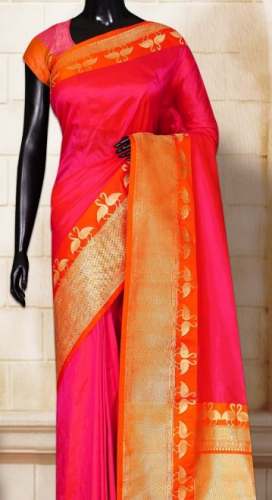 Fancy silk saree at wholesale by Barbie boutique