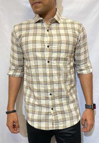 Casual Cotton Checks Shirt  by Badshah Collection