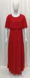 Red Long Lycra One Piece Gown By K Basic