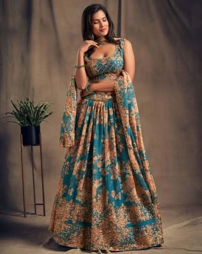 Party Wear Lehenga by V Fashion Studio by V Fashion Studio