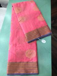 Chanderi Hand weaving saree all over buta work