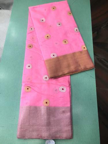 Chanderi pattu pure silk Saree ﻿by Sufair Khan  by kalyan bunkar handloom chanderi (sufair khan)