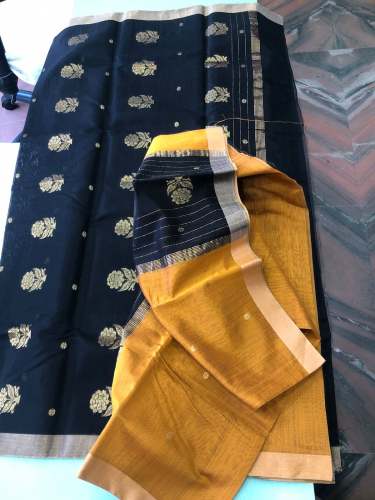 Chanderi Silk Handloom Dress Material 