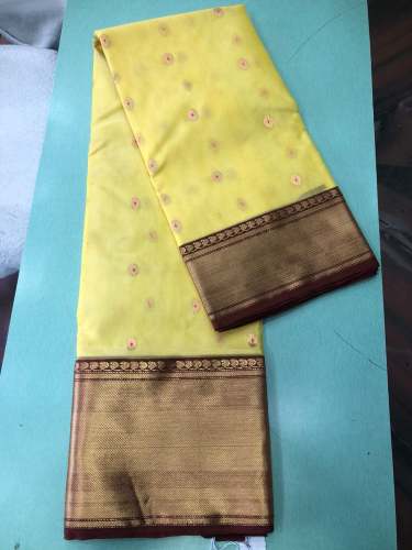 Latest Chanderi Kora Organza Silk Saree 