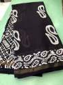 Party Wear Chanderi Silk Hand Block Batik Print Saree 