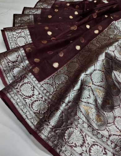 Banarsi Silk Saree  by Heena Fabrics