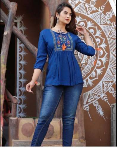 Fancy Tunic Top  by Kiran Sales Corporation