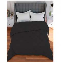 Black Plain Comforter