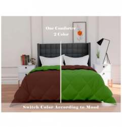 Brown and Green Comforter