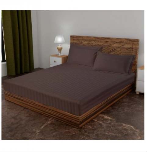 Stripe Fitted Cotton Bed Sheet