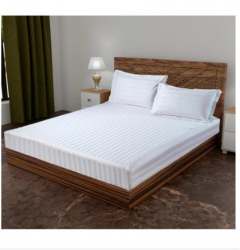 White Elastic Fitted Bed Sheet