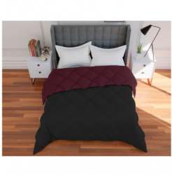 Wine And Black Comforter