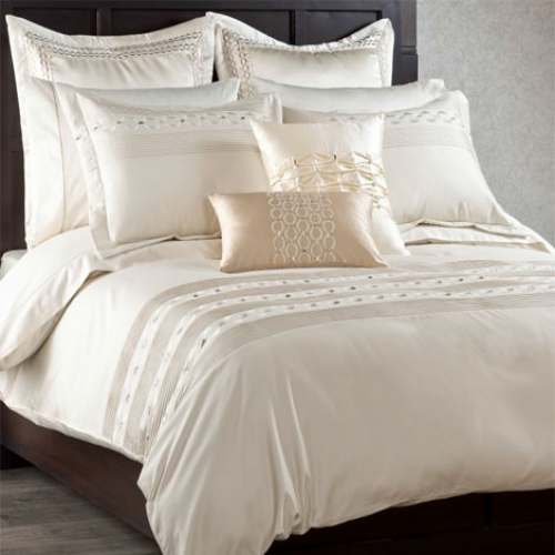 Off White Stylish Bed Sheet 