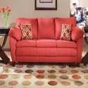 red-sofa-set