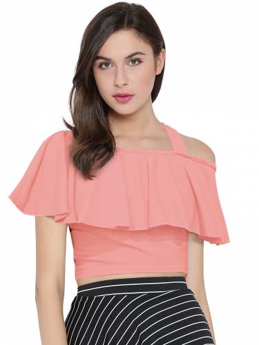 Womans Knitting Crop Top by Shopping Zone