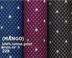 150-200 GSM Casual Wear Cotton Printed Shirting Fabrics 