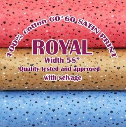 60x60 Cotton Satin Printed Men Shirting Fabric 