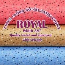 60x60 Cotton Satin Printed Men Shirting Fabric 