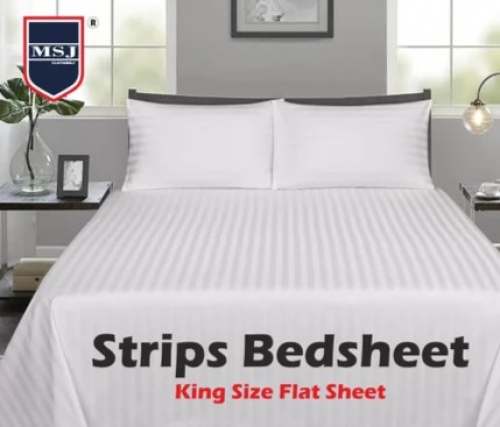 Strips Hotel Bed Sheet by MSJ Clothings