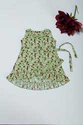 ONAS PISTA GREEN FLORAL PRINT DRESS